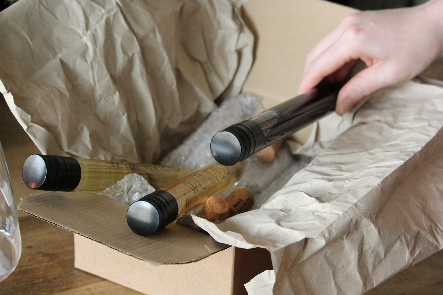 Nederlandse wijnproeverij van 5 wijnen